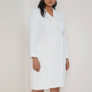 White Blazer Dress - With Tags